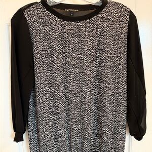 Express Monochrome Textured Top